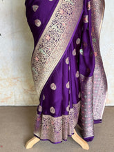 Manjari - Pure Satin Silk Meenakari Saree