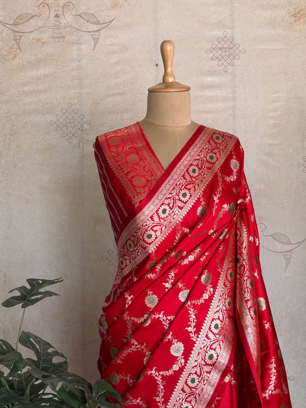 Kalpana - Pure Mushru Banarasi Meenakari Weaving