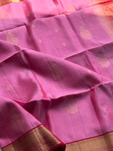 Pure Kanjivaram Soft Silk Saree with Paisley Zari Buttas & Kanchi Border – Vintage Edition