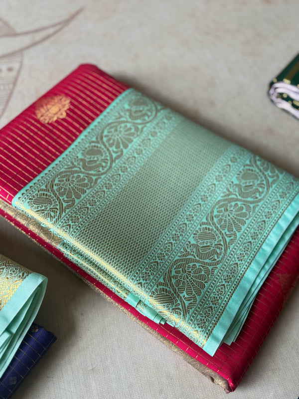 Semi Kanchi Silk Saree
