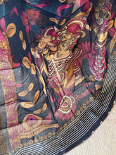 Parijata - Dola Silk With Kalamkari Prints And Zari Border