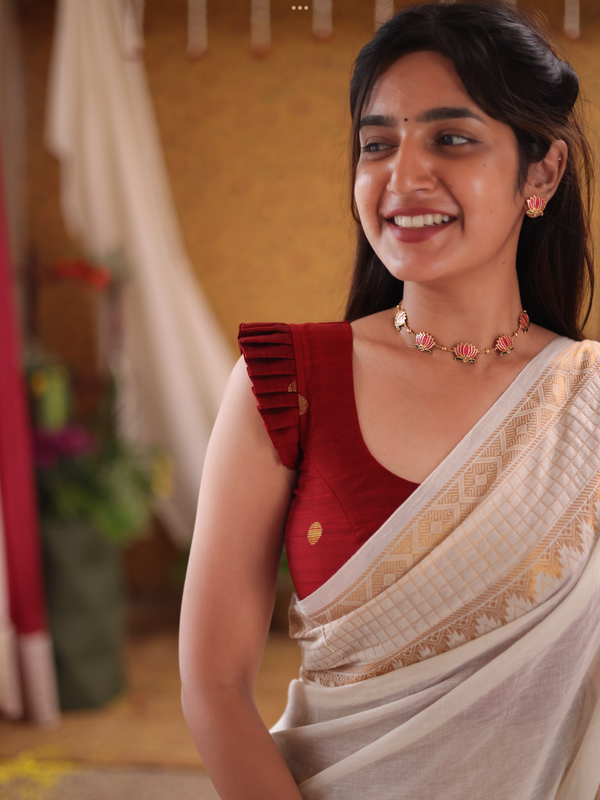 Raw Silk Blouse