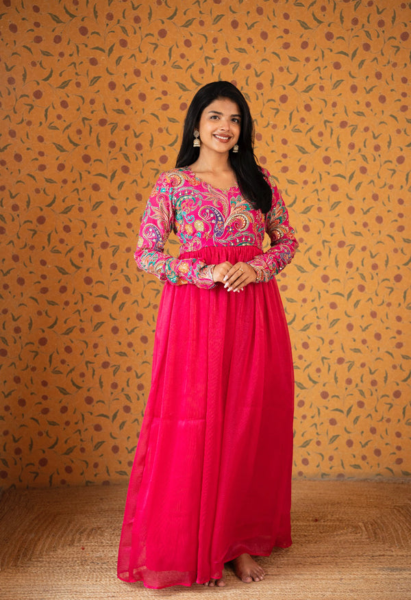 Navya - Georgette Anarkali Maxi Dress