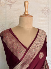Manjari - Pure Satin Silk Meenakari Saree