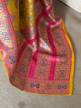 Pure Banarasi Saree In Patola Inspire Design