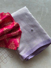 Mangalgiri Silk Saree with Mirror Detailing & Mashroo Blouse