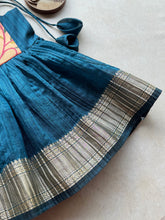 Kids Girl Dress - Paithani x Tussar Silk