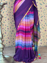 Mul Cotton Saree with Checks
