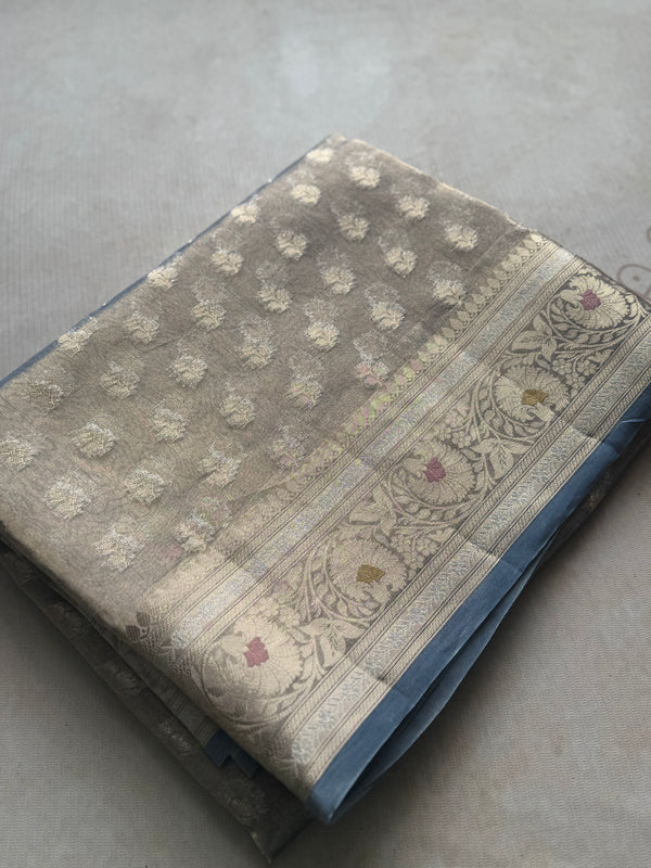 Pure Molten Gold Tissue Saree