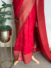 Nijaruna - Pure Matka Silk Saree With Mirror Embellishments
