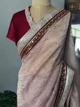 Pure Silk Tissue Georgette Saree – Designer Wedding & Festive Wear