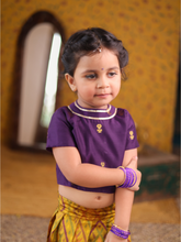 Pochampally Crop top and skirt - Festive Collection Express