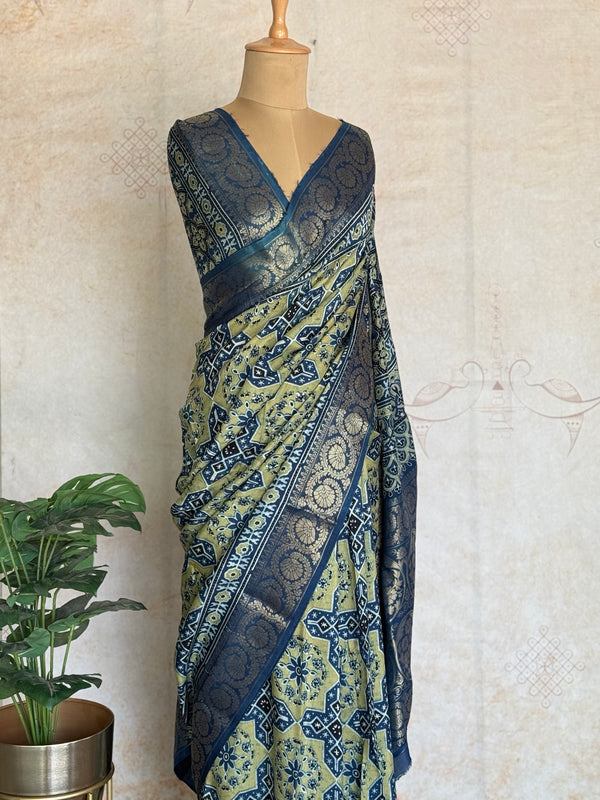 Dola Silk Zari Border Saree