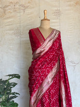 Druvika - Bandhini Printed Paithani Saree With Grand Paithani Pallu