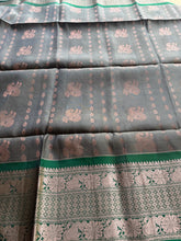 Venkatagiri Pure Handwoven Silk Saree with Embellished Kolam Blouse