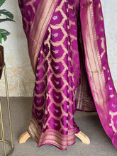Vrishti - Mushru Satin Silk Saree with Antique Zari Jaal Weaving - Festive Edit
