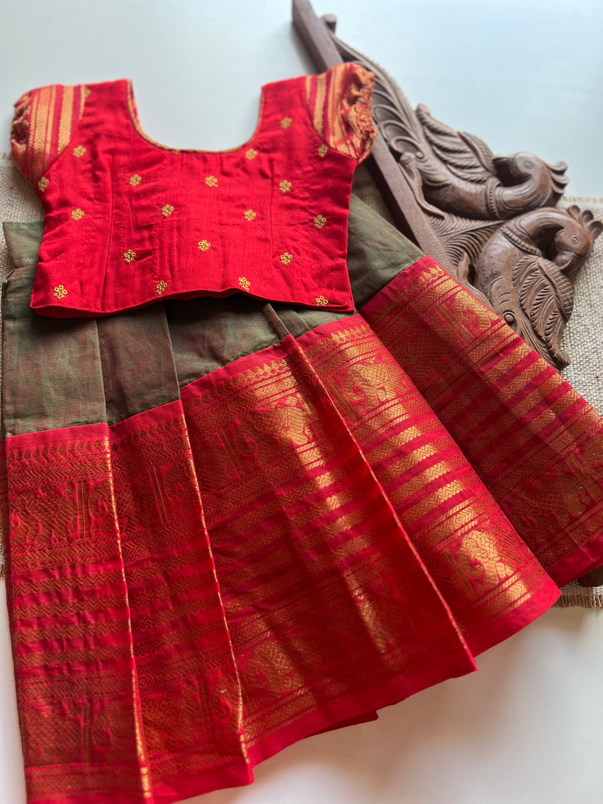 Crop top and skirt