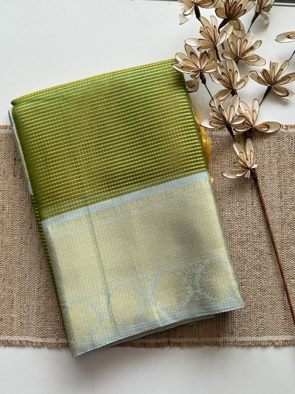 Semi Kanchi Tissue Saree