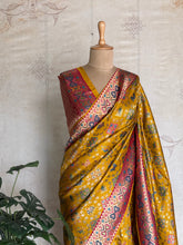 Pure Banarasi Saree In Patola Inspire Design