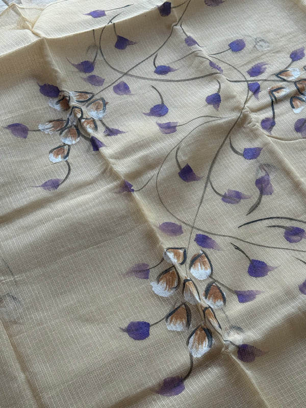 Niranjana - Pure Kota Hand-painted Unstitched 3 Piece Salwar Material