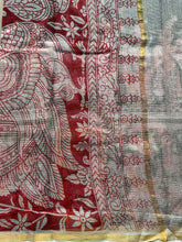 Kalahasti Pen Kalamkari Kota Saree with Cotton Blouse – Narrative Design