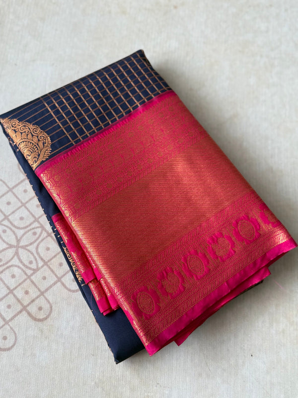 Semi Kanchi Silk Saree