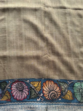 Gulmohar - Pen Kalamkari Tussar Silk Saree with Zari Border & Artistic Pallu