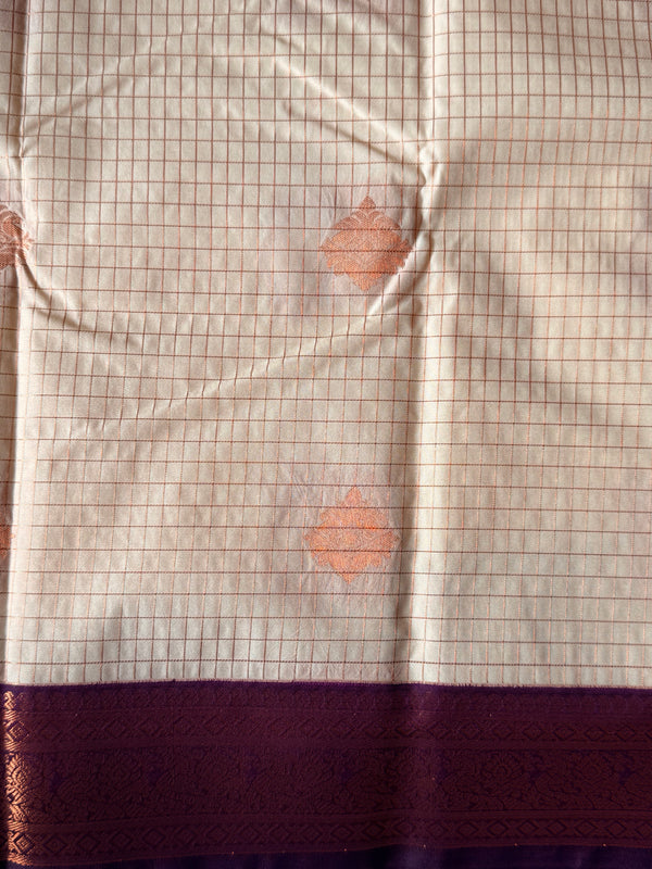 Semi Kanchi Silk Saree