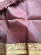 Pure Kanjivaram Soft Silk Saree with Paisley Zari Buttas & Kanchi Border – Vintage Edition