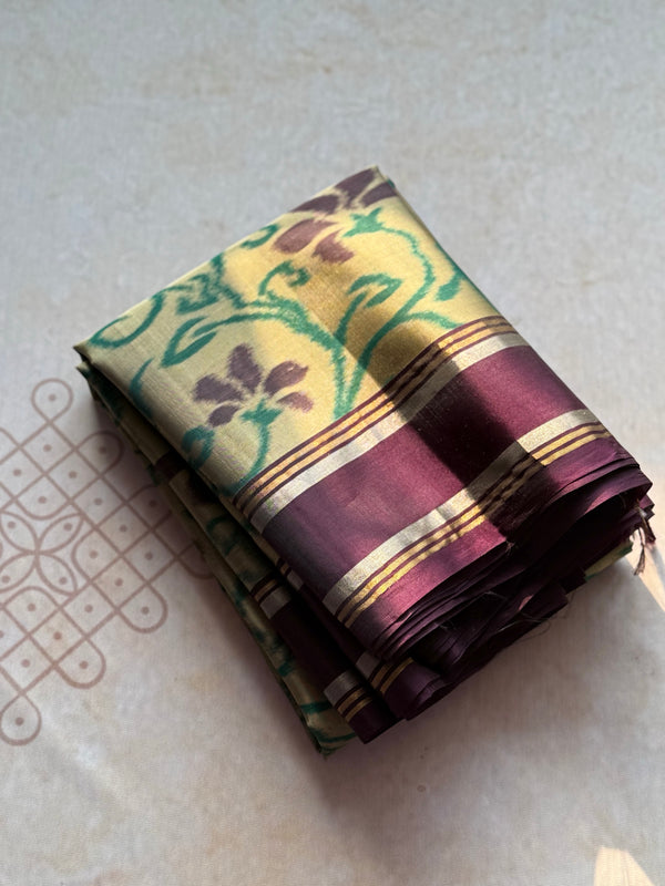 Kanjivaram Pure Soft Silk Ikkat Saree