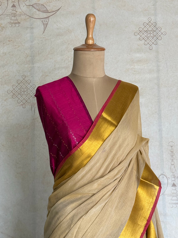 Mul Cotton Saree - Onam Edit