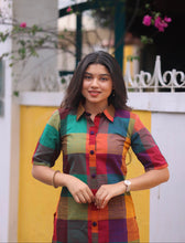 Kadhambam - Madras Checks Co-ord Set