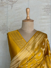 Vrishti - Mushru Satin Silk Saree with Antique Zari Jaal Weaving - Festive Edit