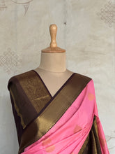 Semi Kanchi Silk Vairaoosi Saree with Double Border (Dvaya Navaratri Collection)