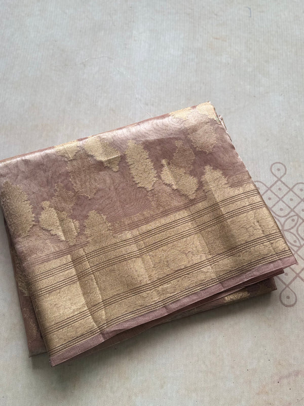 Pure Molten Gold Tissue Saree