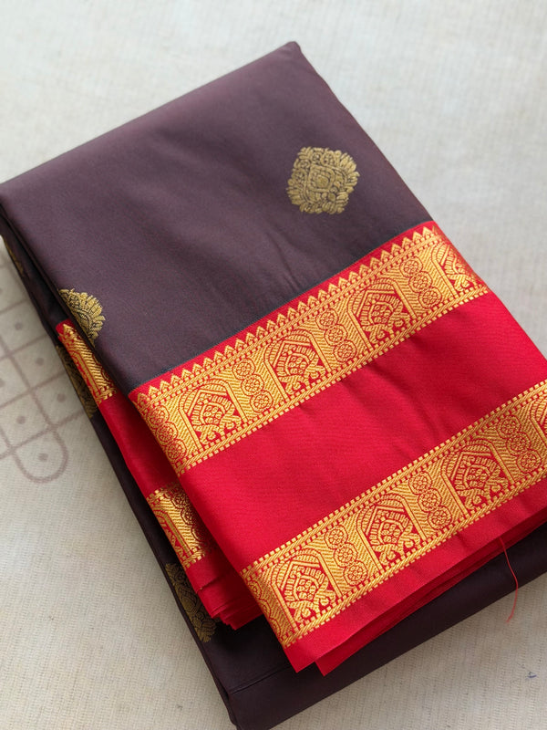 Semi Kanchi Silk Saree