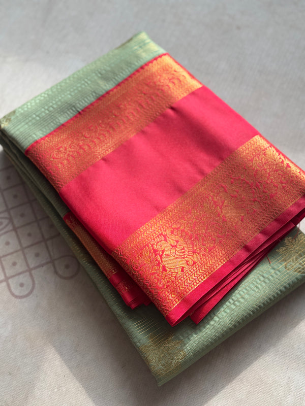 Semi Kanchi Silk Saree