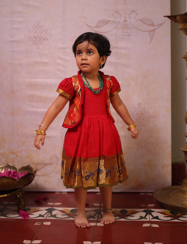 Kids Overcoat Frock - Pongal Collection Express