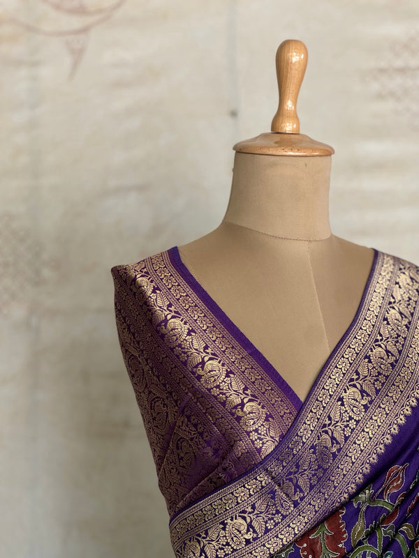 Subhadra - Kalamkari Inspired Embroidery Saree