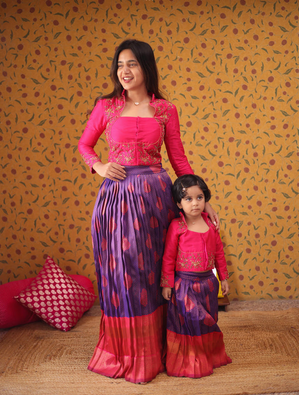 Mom & Daughter - Crop Top & Skirt