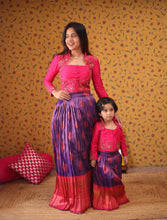 Mom & Daughter Crop Top & Skirt  - Festive Styles