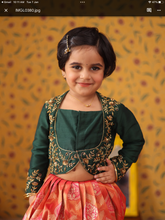 Kids Crop Top and Skirt - Pongal Collection