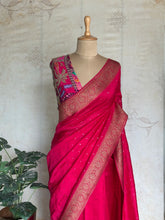 Nijaruna - Pure Matka Silk Saree With Mirror Embellishments