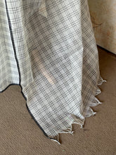 Nandita - Monochrome Checks Pure Cotton Saree with Contrast Floral Blouse