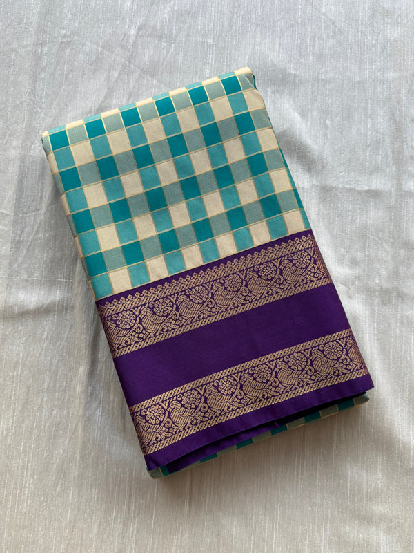 Semi Kanchi Silk Saree
