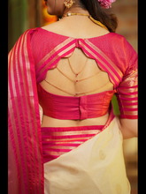 Semi Kanchi Silk Saree - Onam Edit