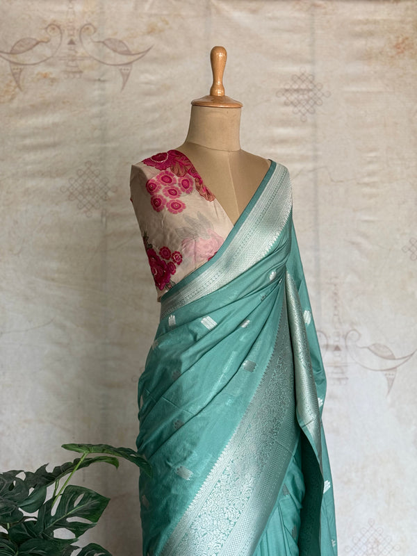 Tilaka - Mushru Banarasi Saree