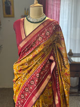Cotton Patola Saree With Contrast Border