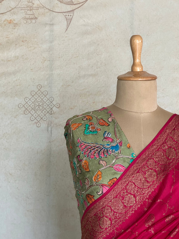 Nijaruna - Pure Matka Silk Saree With Jaal Weaving