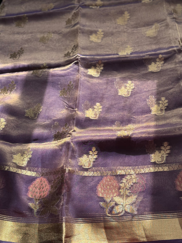 Pure Molten Gold Tissue Saree